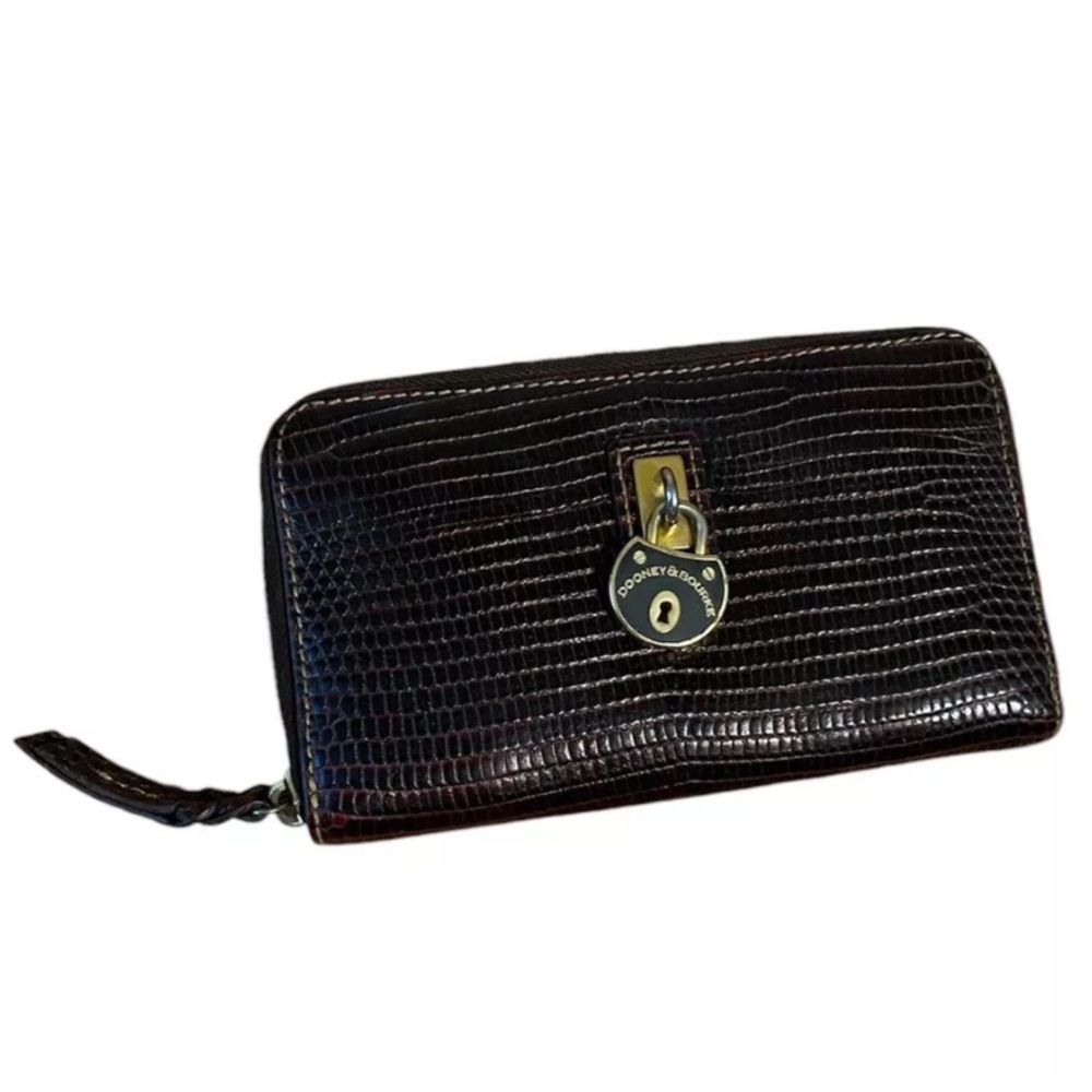 Dooney & Bourke Chocolate Crocodile Wallet